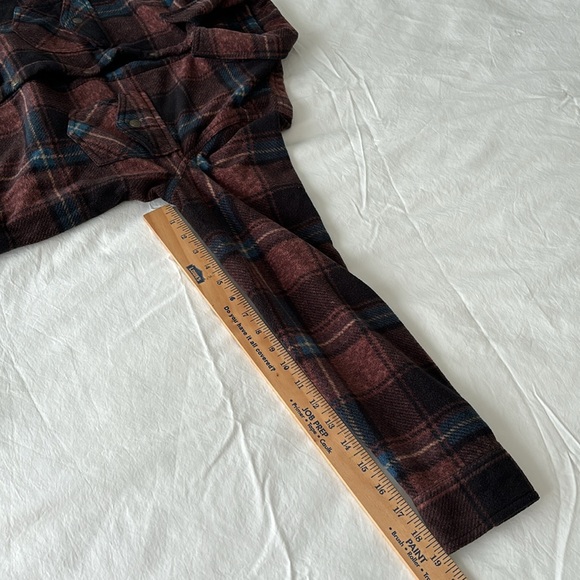 O’Neil ZUMA Super fleece Flannel Shirt Shacket Snap front closure Plaid women M - Picture 7 of 17